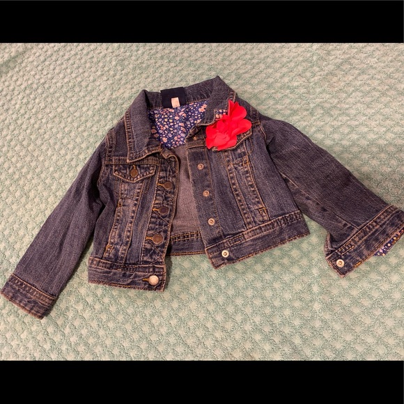 OshKosh B'gosh Other - Oshgosh Denim Jack with flower on pocket 2T
